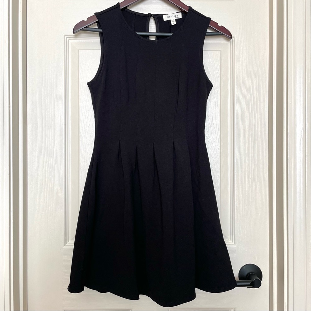Monteau Black Mini Dress